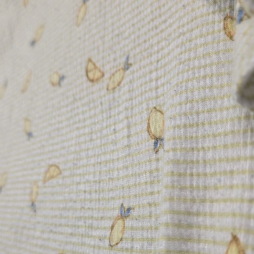 3/$10 LC Lauren Conrad White Top with Yellow Accents - Picture 7 of 7